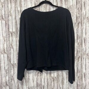 J. Crew Black Ribbon Tie Back Top | Large |‎ EUC